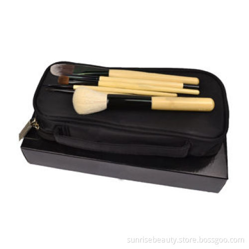 6 Pieces of Professional Goat Hair Mini Travel Makeup Brush Kit, OEM and ODM Orders Accepted